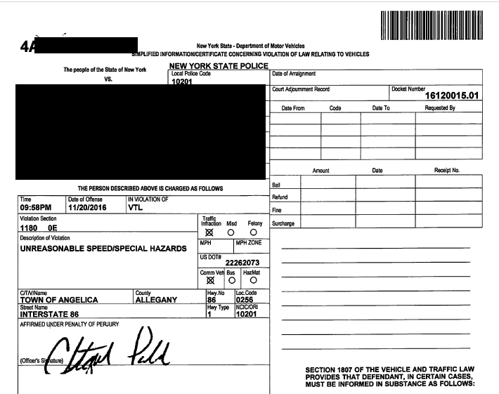 VTL 1180(e) Unreasonable Speed/Special Hazards | Benjamin Goldman Esq.